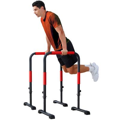 China Adjustable Indoor Fitness Equipment Parallel Dip Bars Gym Parallel Bars For Sale Black PCS Color Feature Steel Packing Easy Material for sale