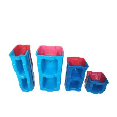 China Hollow block mold for building hot sale foaming concrete hollow block mold interlocking concrete brick mold for sale