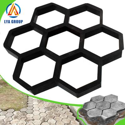 China Decorative Plastic Garden Sidewalk Decorative Plastic Garden Path DIY Path Maker Mold New Path DIY Garden Plastic Mold for sale