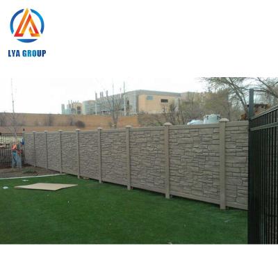 China Culture Stone Texture LYA Plastic Abs Precast Concrete Fence Mold For Concrete Formwork for sale