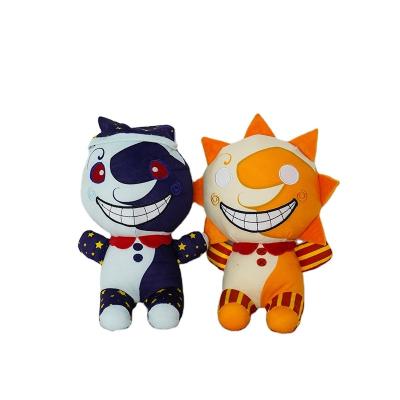 China New eco-friendly cartoon 25cm cute sundrop jester and sun man stuffed toy FNAF for sale