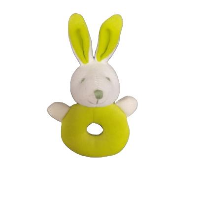 China 2022 New Design Baby Rattle Hand Crib Toy Cheap Plush Stuffed Soft Custom Cute Baby Rabbit Hanging Toy for sale