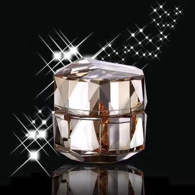 China Hot Selling Luxury Cream Jar 50ml Plastic Screw Cap 30g 50g Cosmetic Acrylic Skin Care Cosmetic Acrylic 35-45 days Acriylic+pp QF-CP-101 3-5 days for sale