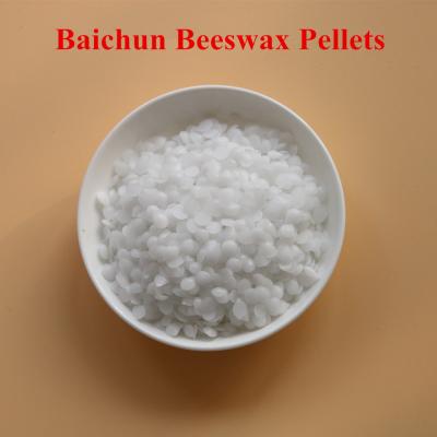 China 100% Pure Refined Beeswax Pellets , Cosmetic Grade White Beeswax Beads for sale