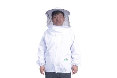 China Durable Bee Keepers Jacket , Ventilated Bee Jacket With Veil Hood / Zipper for sale