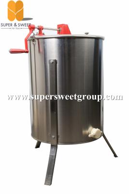 China Manual 4 Frames Stainless Steel Honey Extractor With Honey Gate / Legs for sale