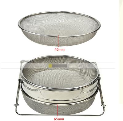 China Double Layer Stainless Steel Honey Strainer Customized Design For Filter Out Debris for sale