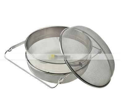 China Double Stainless Steel Honey Sieve Food Grade For Honey Processing / Extraction for sale