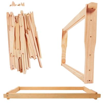 China Eco Friendly Unassembled Bee Frames Hive Tools Wood Honey Bee Hive Frame For Beekeepers for sale