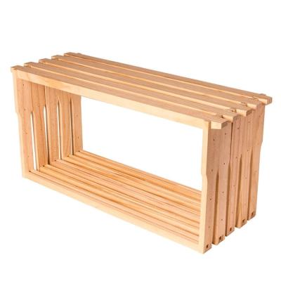 China Custom Size  Unassembled Bee Frames Pine Wooden Honey Bee Deep Hive Frames for sale