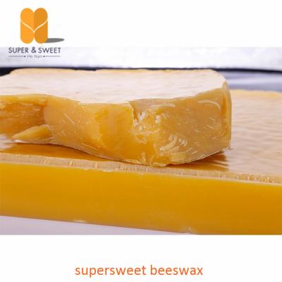 China Refined Pure Yellow Beeswax Block USP / NF Pharmacy Honey Bee Wax for sale