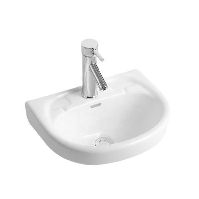 China Quality Guaranteed Modern Single Wall Hung Small Wash Ceramic Basin for sale