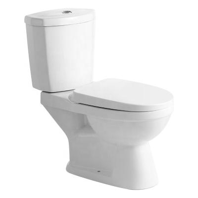 China Double-Flow China Factory Wholesale Price 2 Pieces Floor Standing Ceramic Toilet For Hotel for sale