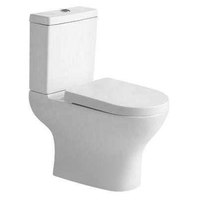 China Factory Wholesale Double-flush WC Ceramic Toilet Sets Bathroom Directly Two Piece for sale