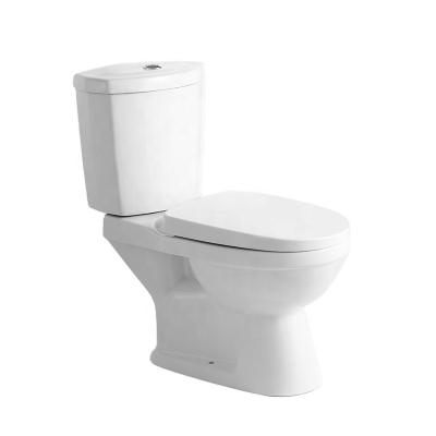 China Double-Flow China Factory Wholesale Price 2 Pieces Floor Standing Ceramic Toilet For Hotel for sale