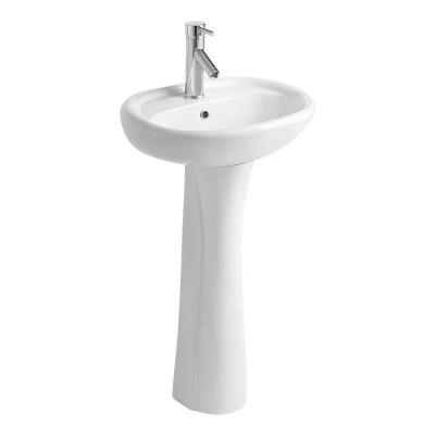 China New Type Vanity Pedestal Bathroom Sink One Piece Sale Modern Sinks Basin for sale