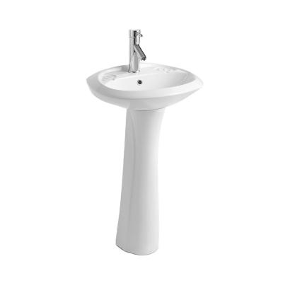 China Modern Special Hot Selling Ceramic Pedestal Sink Bathroom Hand Wash Basin for sale