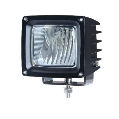 China Off-Road Yellow Driving Lights High Beams Car Accessories Waterproof Front LED Driving Cube Work Hood Auxiliary Lamp Bar Spot Lamp for sale