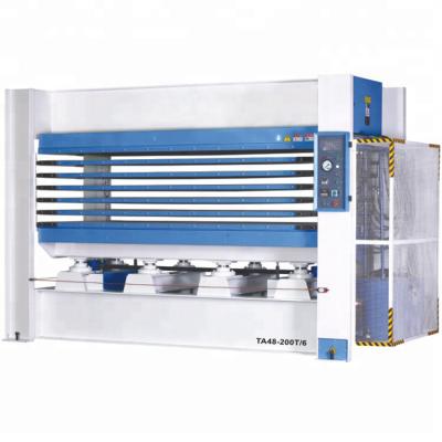 China Venee Factory TA48-200T/6 6 Layers Short Cycle Laminate Hot Press Machine for sale