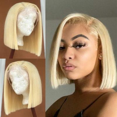 China Lace Front Wig Short Bob Wig Brazilian Human Hair Closed Hair Lace Wig Straight Hair for sale