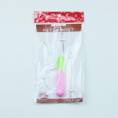 China Hot Selling Practical Plastic Crochet Weaving Hair Dreading Hooks Tool For Braid Craft Hand Sewing Needles D for sale