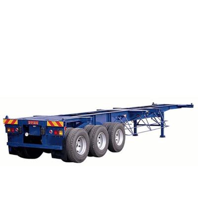 China Truck Trailer China Manufacturer Sale 20ft to 40ft Shipping Container Transport Skeleton Semi Truck Trailer for Sale for sale