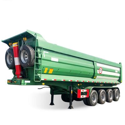 China Truck Trailer China Most Popular 40 Ton 50 Ton Tipper Trailer Rear Dumper Semi Trailer 4 Axles Used Dump Truck Trailer For Sale for sale