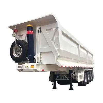 China Truck Trailer Factory Direct Sale Heavy Duty Hydraulic Dump Trailer Tipper Load Stone Soil Sand Mine Rear Dump Semi Trailer for sale