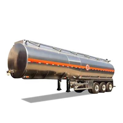 China Truck Trailer Hot Sale China 3 Axles Capacity 40000 45000 Liters Aluminum Alloy Fuel Tank Trailer Fuel Tank Truck Trailer for sale