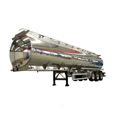 China Truck Trailer 3 Axle Fuel Tank Semi Trailers Fuel Oil Water Tanker Trailer Transportation Aluminum Oil Tank Trailer for sale