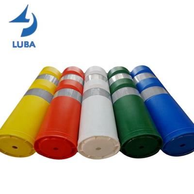 China High Quality Durable Reflective Flexible Parking Warning Bollard Colored EVA Traffic Barrier for sale