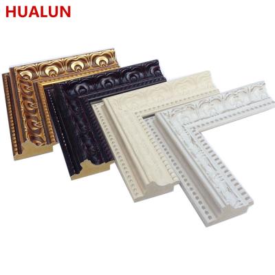 China Recyclable Materials European Embossed Picture Frame Molding Plastic Molding Picture Frame for sale