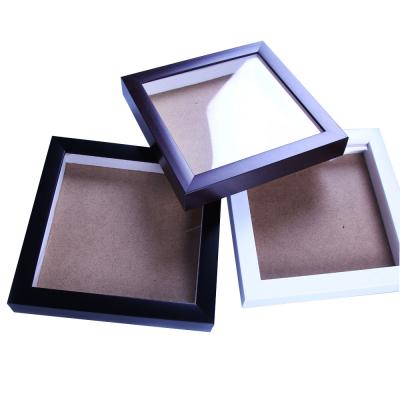 China Recyclable Materials Wholesale PS Black Or Warm White Shade Photo Box Picture Frames Made In China for sale