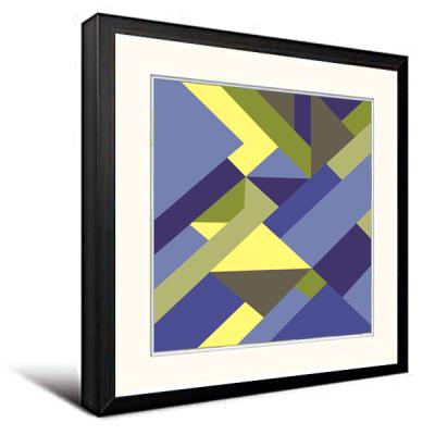 China Morden / Custom Shape Custom Any Size Hotel 24x24inch Wall Hanging Geometric Frame for sale