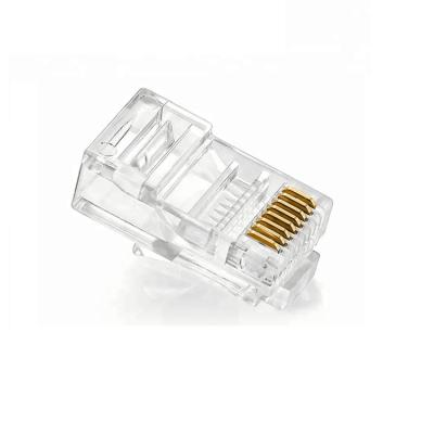 China Waterproof RJ45 Crystal Head Ethernet LAN Connector Plug 8P8C Color Modular Adapter Plug 8P8C Cat5 Cat5E Cat6 for sale