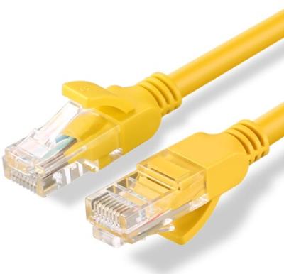 China Super Finished Yellow Rice Foot Network Computer Network Accessories Wholesale Yellow Network Cable Category 5 Network Cable for sale