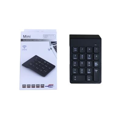 China 2.4G USB 18keys Number Teclado Mechanical Keypad Wireless Numeric Keypad for sale