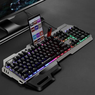 China Anti-ghosting Top Selling Flex RGB Floating Character Detachable Rainbow Rest Hand Gaming Translucent Keyboard for sale