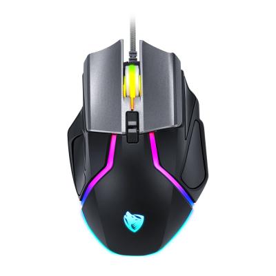 China 2021 V11 Four-color Breathing Lamp Cheapest Custom USB Wired Gaming Mouse With RGB Led Lights For PC Laptop for sale