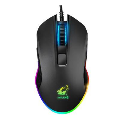 China 3D Wolf V1 Macro Definition Mechanical Mouse Mechanical Mouse Free RGB Gaming Mouse for sale