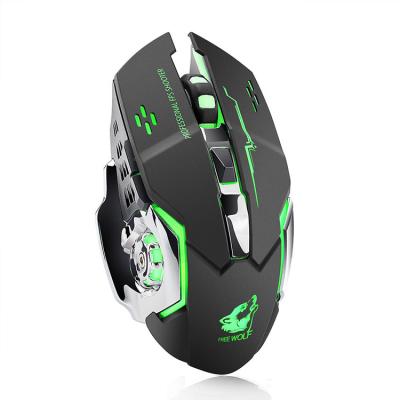 China 3D X8 X8 Radio Gaming Mouse Luminous Mechanical Mouse 6 Charging Gaming E-sports Key Mouse for sale