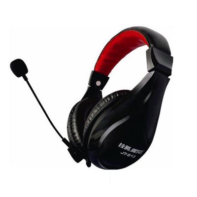 China Headband JT-813 Single/Dual 3.5mm Stereo Dual-Use Gaming Earphone Computer Phone Plug Headset With Microphone for sale