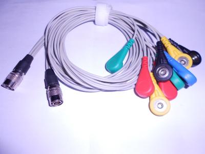 China USA PI Holter ECG leadwire, snap for sale