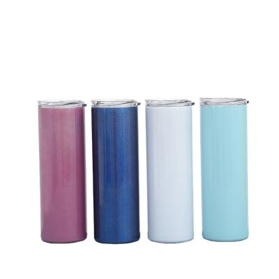 China Durable 20 Ounce Custom 304 Stainless Steel Sublimation Tumblers Straight Tumbler With Straw for sale