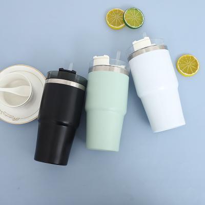 China Durable Double Wall Vacuum Flask Insulation Travel Mugs Stainless Steel Tumbler With Sealing Lid 20oz 30oz Regular Car Tumbler for sale