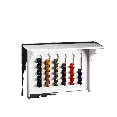 China New Design Nespresso Coffee Sustainable Wall Mounted Capsule Holder Acrylic Coffee Capsule Holder for sale