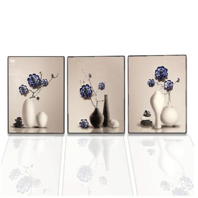 China Crystal Porcelain New Design 3D Flower Still Life Painting Wall Painting Custom Handmade Classic/Postmodern Abstract Picture For Home Decor for sale