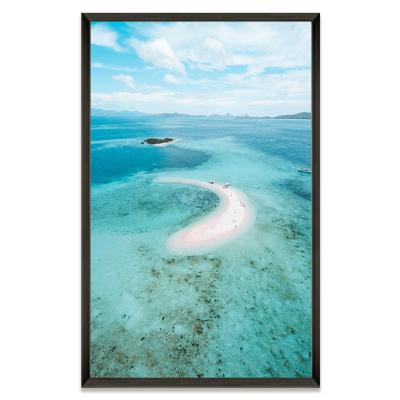 China Vintage Home Poster Paintings Modern Seascape Metal Frame Wall Art Home Decoration Islamic Landscape Painting On Canvas for sale