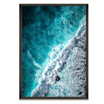 China Holographic Home Wall Art Poster Modern Seascape Decor Painting Modern Landscape Paintings On Canvas for sale