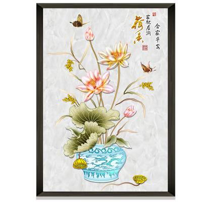 China Classical Home Art Metal Wall Hanger Poster Paintings Decor Still Life Paintings On Canvas Flower Paintings for sale